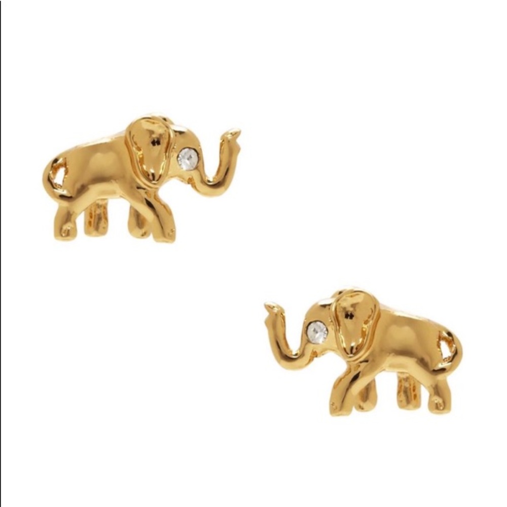 Kate spade golden elephant earrings